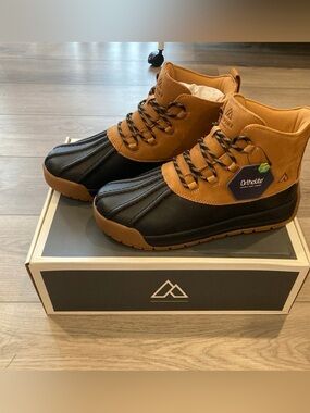 Men's Alpine Design Brown and Black Duck Boots with Ortholite Comfort